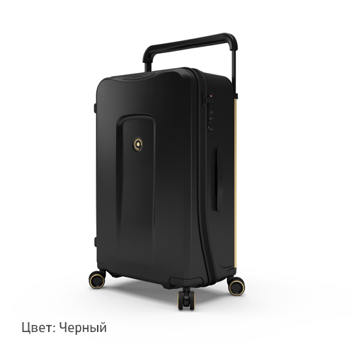 Умный расширяемый чемодан с биометрическим замком. Plevo Infinite